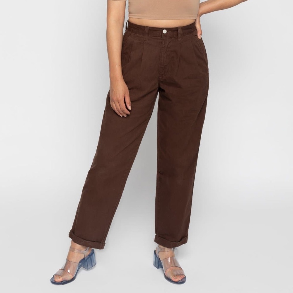 LA Apparel Relaxed Cotton Twill Pants